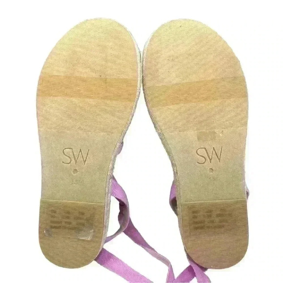 Stuart Weitzman Espadrille Platform Sandals, Pink Size 5.5 or 36 EU - Picture 10 of 10